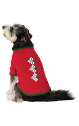 Holiday Argyle Dog Pajamas image number 1