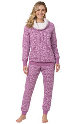 Shearling Rollneck Pajama Set image number 3
