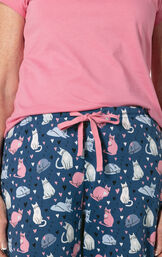 Printed Jersey Short Sleeve PJ - Navy Cats Pajamas image number 4