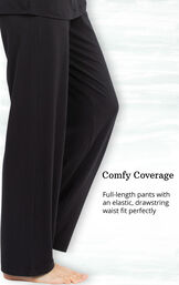 Comfy Coverage - full-length pants with an elastic-drawstring waist fit perfectly image number 5