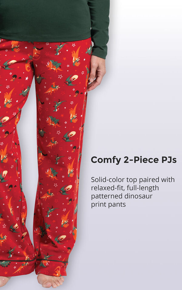 Santasaurus Matching Family Pajamas image number 3