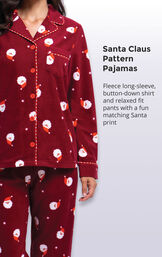Santa Fleece Matching Family Pajamas image number 2