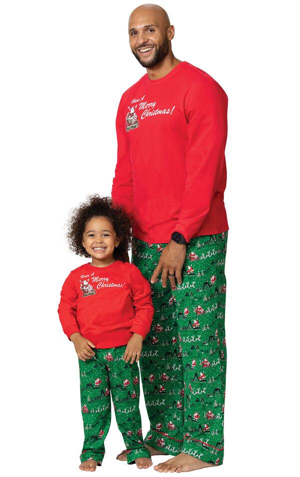 Santa's Sleigh Matching Family Pajamas image number 1