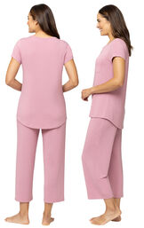 Consciously Cozy Short Sleeve Capri Pajama image number 2