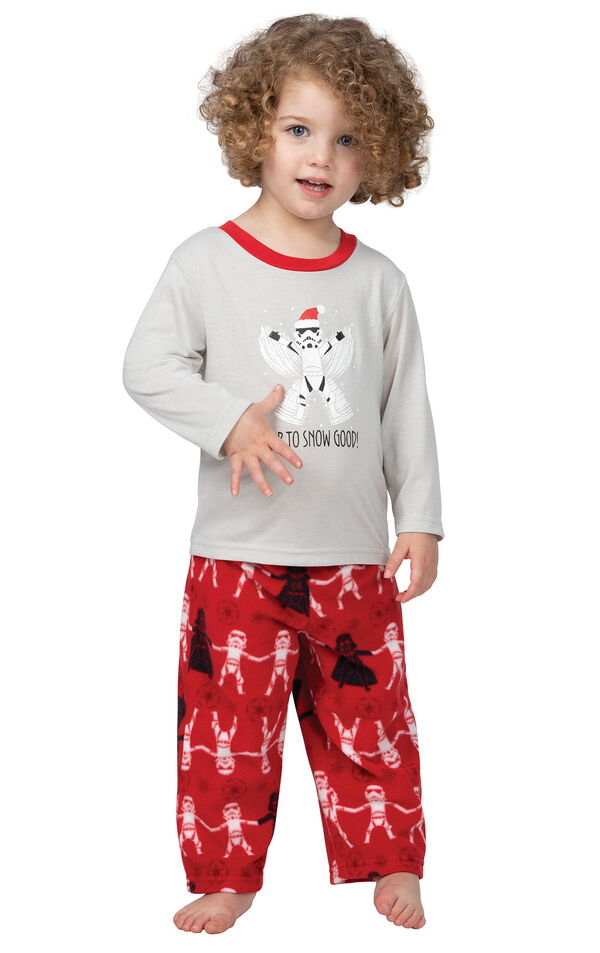 Model wearing Red Star Wars PJ for Toddlers image number 0