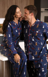 Christmas Dogs His & Hers Matching Pajamas image number 1