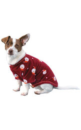 Santa Fleece Dog Pajamas