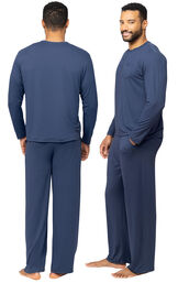 Men's Comfort Club Henley Pajamas image number 3