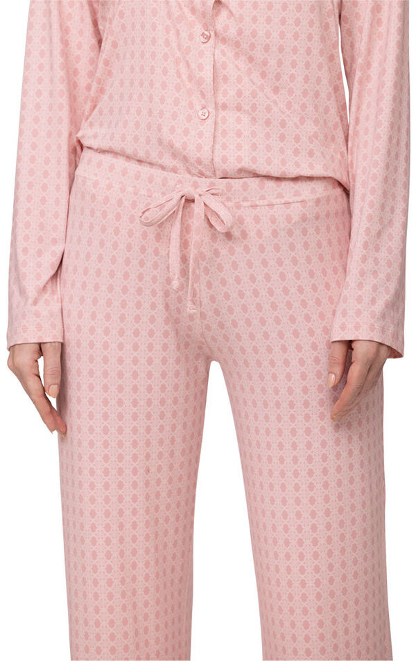 Naturally Nude Button-Front Pajamas image number 5