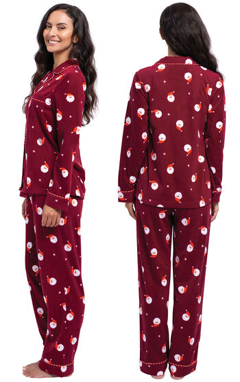 Santa Fleece Women's Pajamas