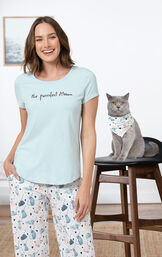 The Purrrfect Mom Matching Pet & Owner PJs image number 1