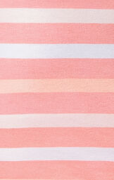 Horizontal Stripe Long-Sleeve Snug Fit Unisex Kids Pajamas - Pink image number 3