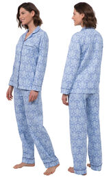 Patterned Boyfriend Pajamas image number 2