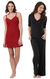 Red Naturally Nude Chemise & Black Naturally Nude PJs
