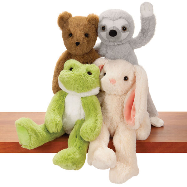 15" Buddy Bunny - grouped image with Bear, Bunny, Sloth and Frog 