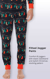 Christmas Stockings Mens Pajamas image number 5