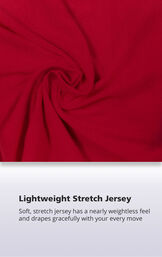 Soft, stretch jersey has a nearly weightless feel and drapes gracefully with your every move image number 4