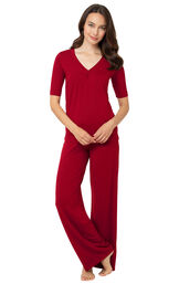 Naturally Nude Pajamas - Ruby Red image number 1