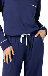 Solid Jersey Pullover Pajamas image number 4