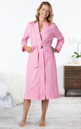 Classic Polka-Dot Mid-Length Robe image number 1