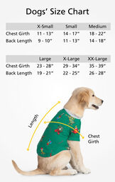 Dog Sizes XS (Chest Girth 11-13"/Back Length 9-10"), SM (Chest Girth 14-17"/Back Length 11-13"), MD (Chest Girth 18-22"/Back Length 14-18"), LG (Chest 23-28"/Back Length 19-21"), XL (Chest 29-34"/Back Length 22-25"), XL (Chest 35-39"/Back Length 26-28") image number 1