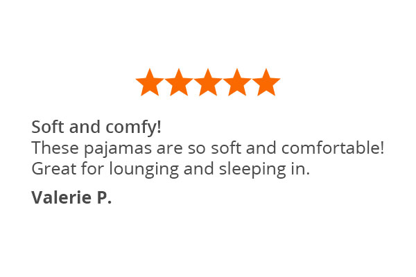 A customer quote about PajamaGram World's Softest Flannel Pajamas