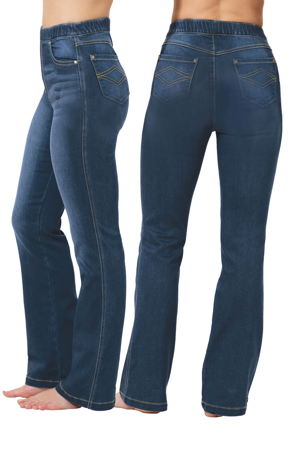 PajamaJeans® High-Waist Bootcut Jeans