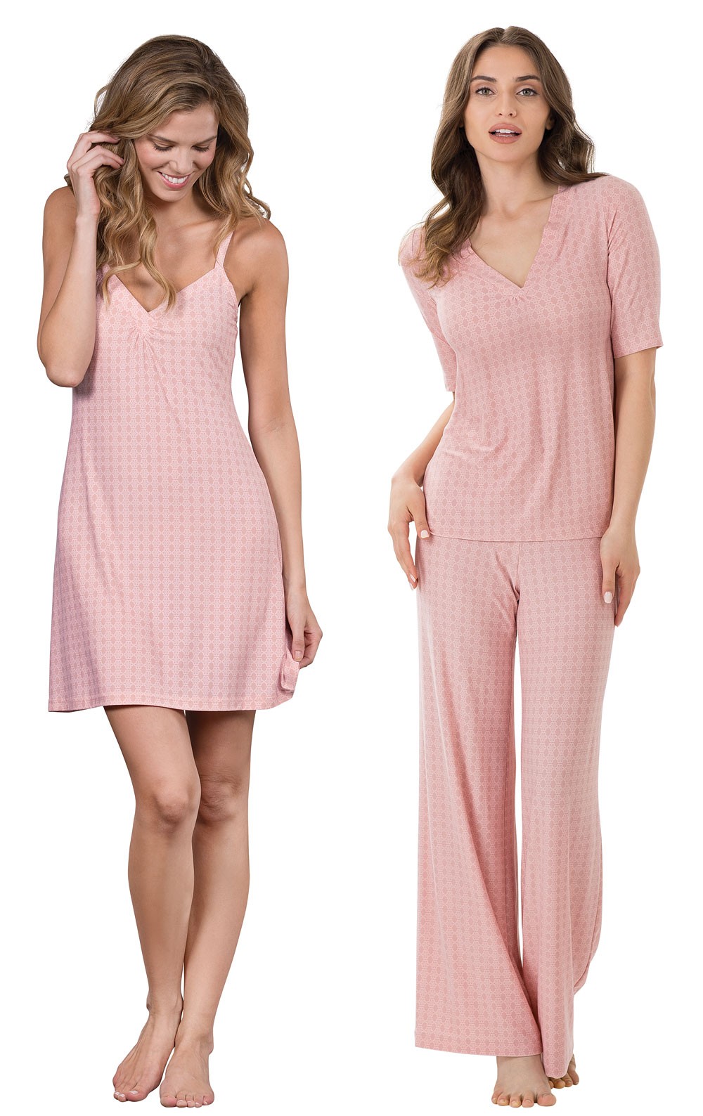 She'll receive: Naturally Nude Chemise - Pink - weightless, silky, sen...