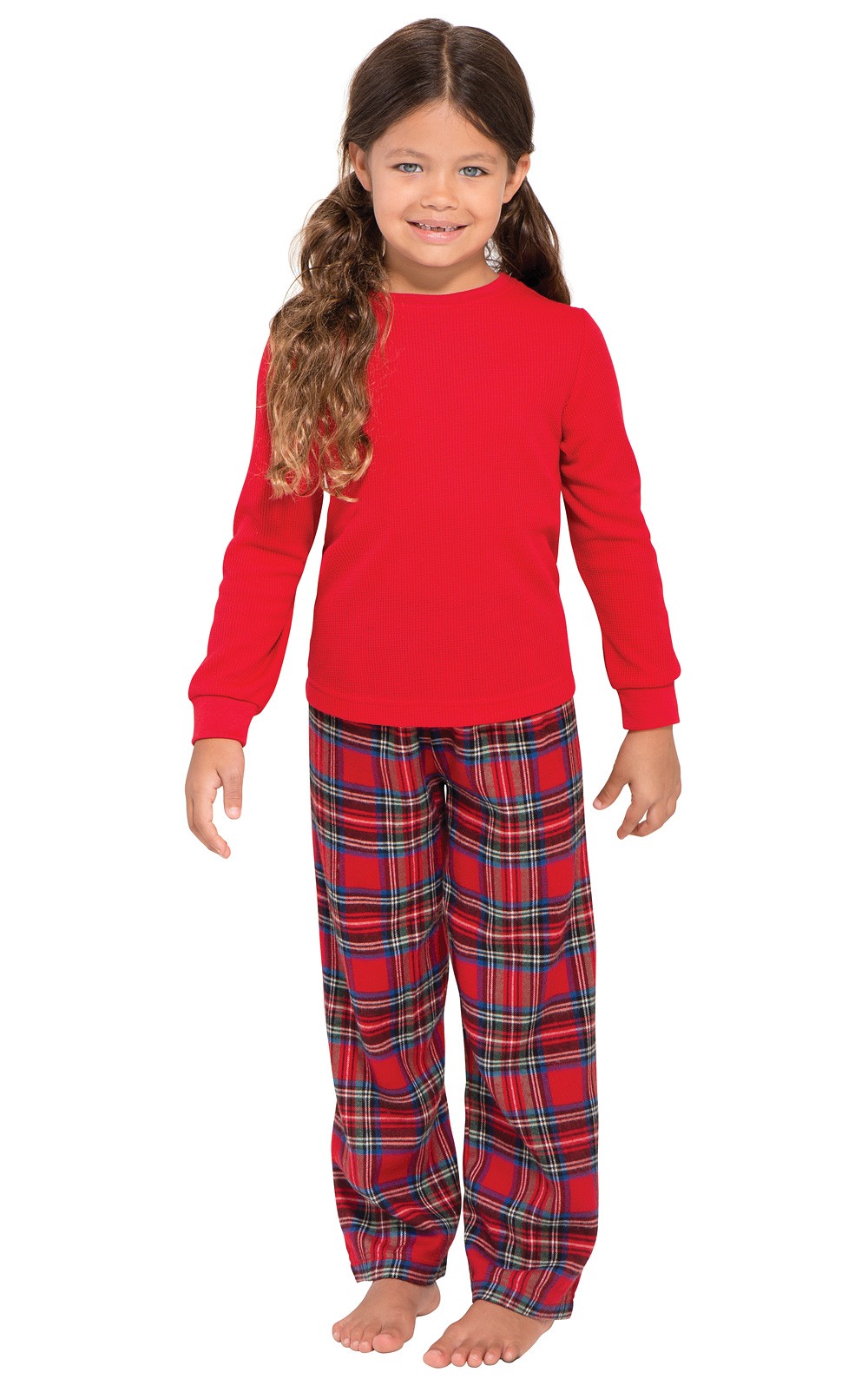 Stewart Plaid ThermalTop Girls Pajamas in Girls Pajamas & Onesies