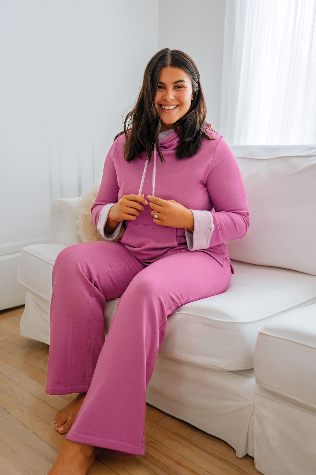 Pajamagram WORLD'S SOFTEST PINK COWL NECK GOWN Women's Sz 2X Nightgown Pajamas