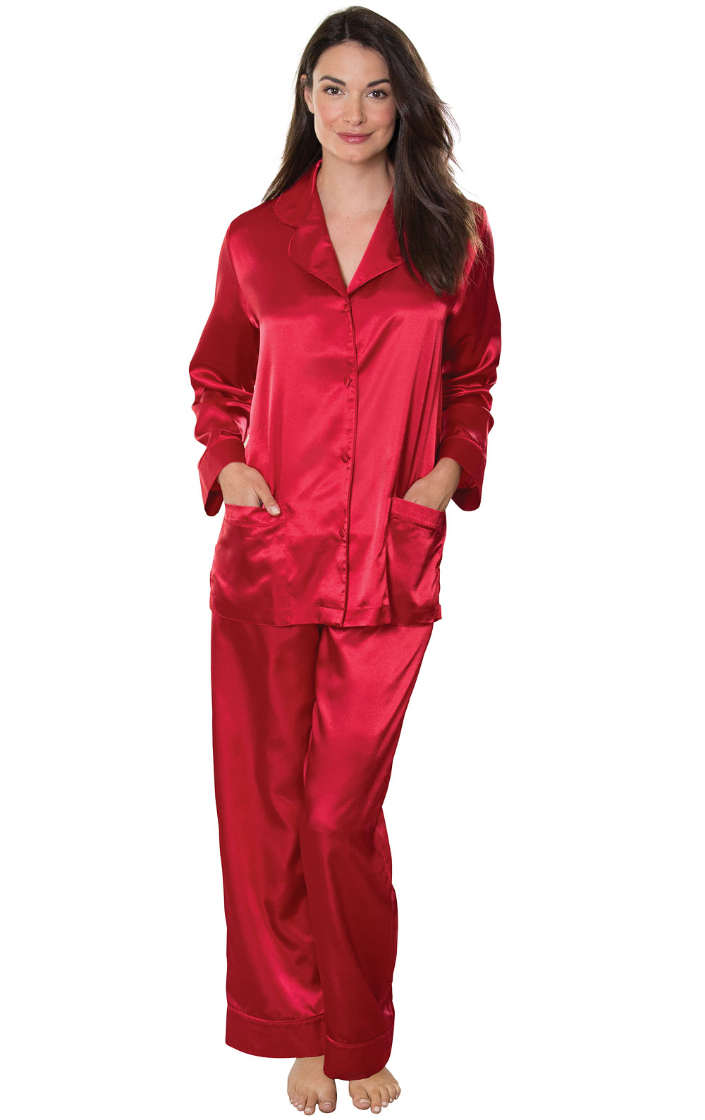 Addison Meadow|PajamaGram Satin PJs - Red in Storefront Catalog PJG ...