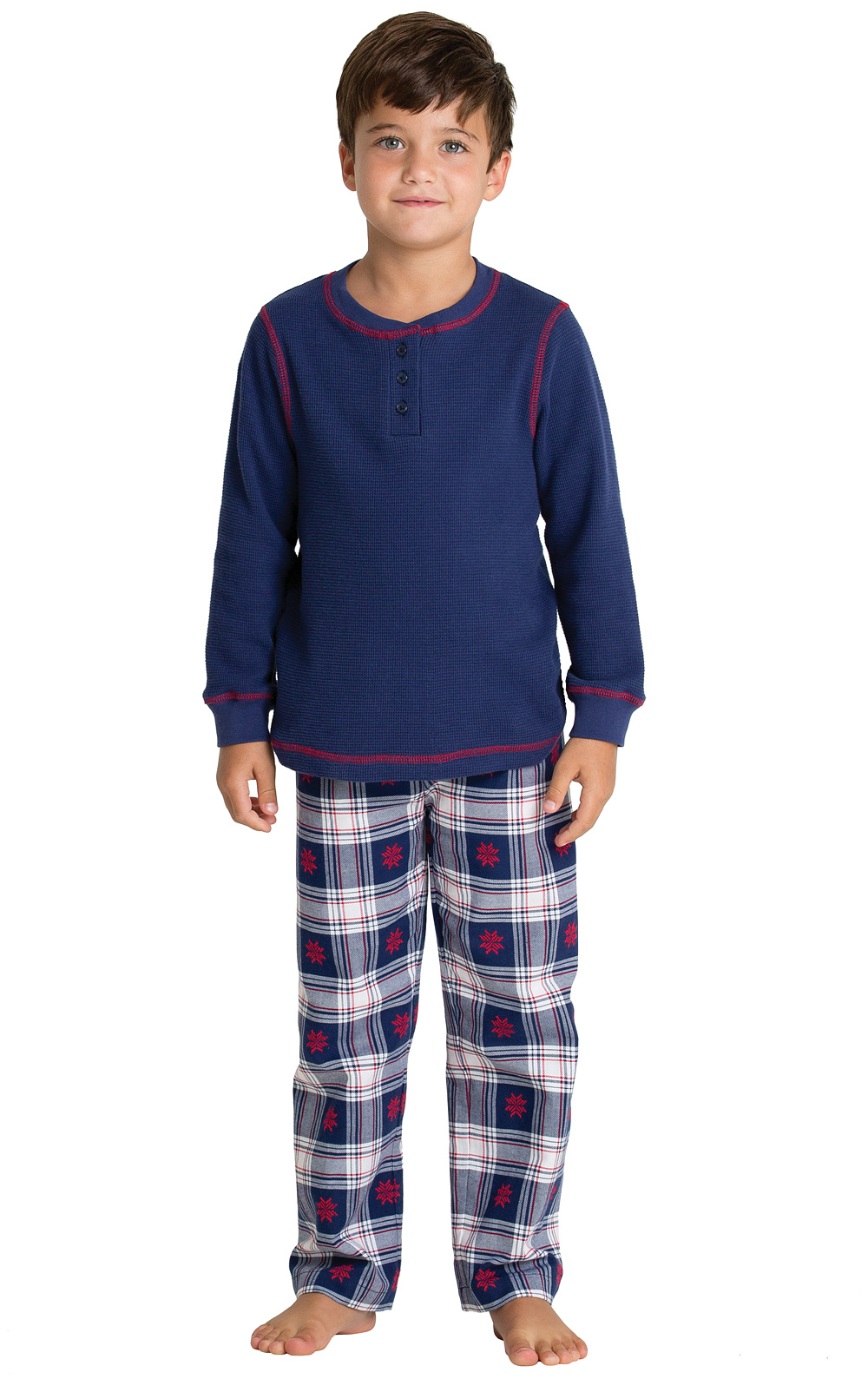 Snowfall Plaid Boys Pajamas in Boys Pajamas & Onesies (Size 6 - 14