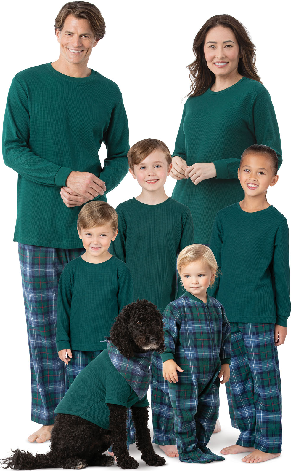 Jolly Jammies Baby and Toddler Unisex Holiday Green Plaid Matching Family  Pajamas Sleepwear Set, 2-Piece - Yahoo Shopping