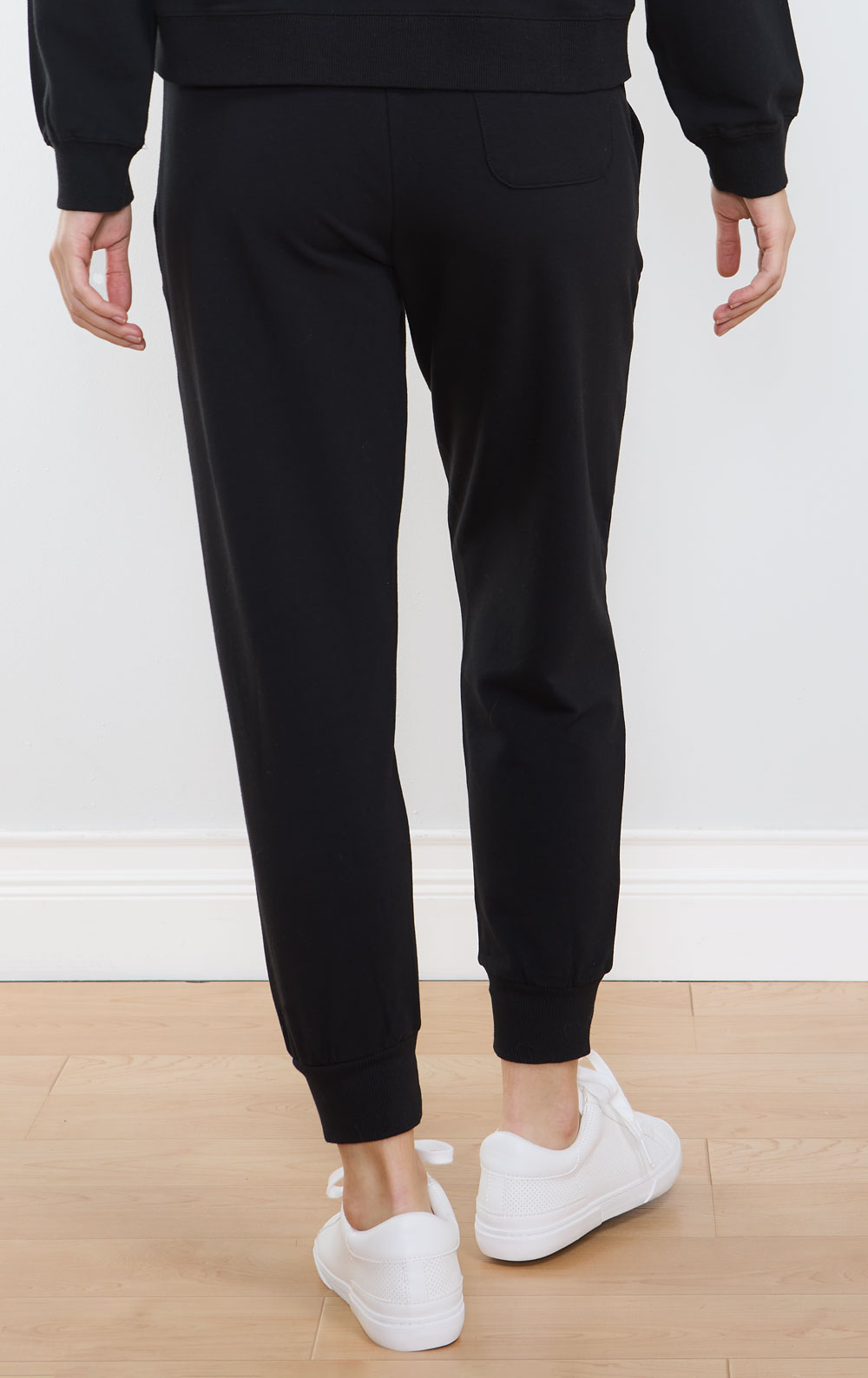 Solid French Terry Jogger - Black in Women's Cotton Pajamas, Pajamas for  Women